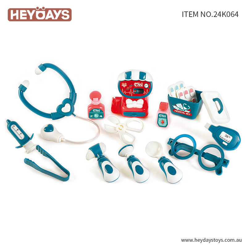 Pretend Play Doctor Set Role Play Toy Medical Kit Playset Gift Kids Boys Girls