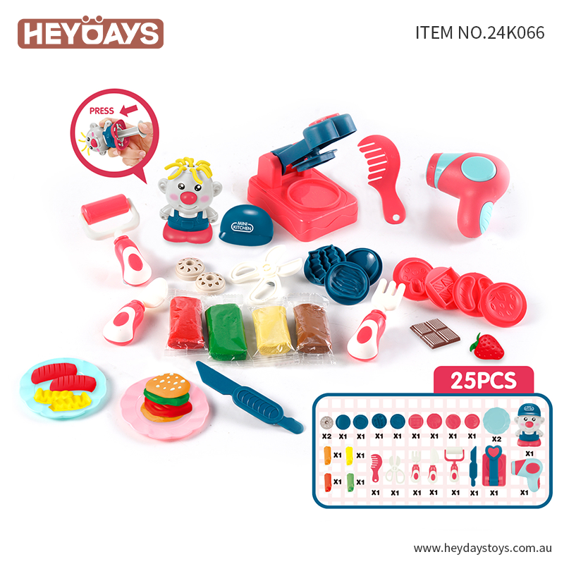 Modeling Clay Kit Playset Kitchen Creations Accessories Craft Toy Gift for Kids