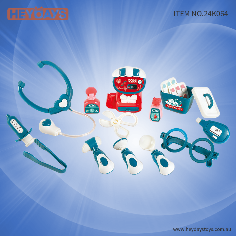 Pretend Play Doctor Set Role Play Toy Medical Kit Playset Gift Kids Boys Girls