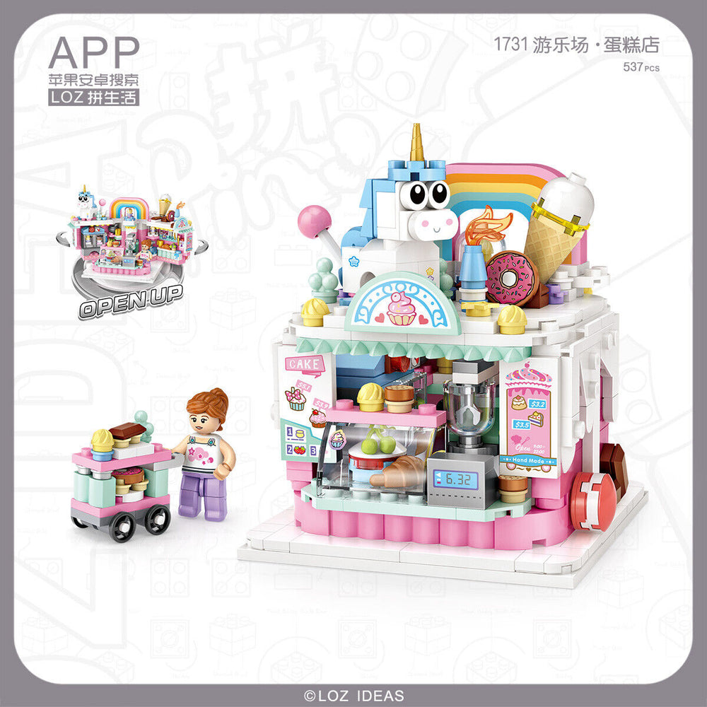 LOZ Amusement/Theme Park Cake Shop Mini Building Blocks (537 Pcs) 1731