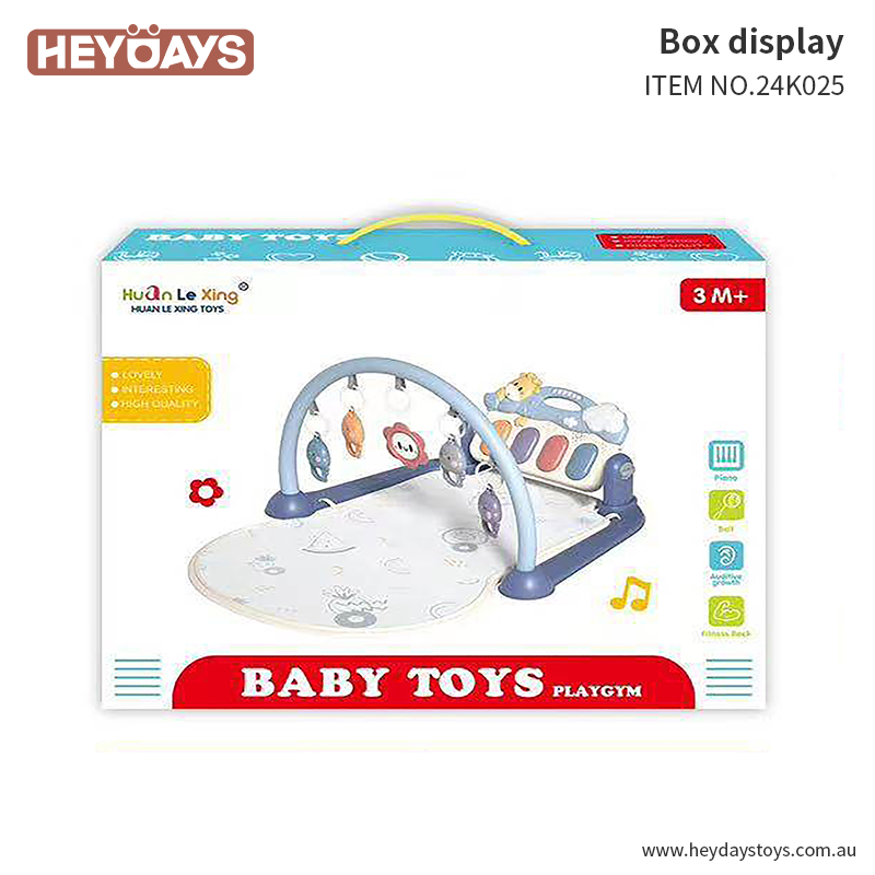 Baby Gym Activity Mat Tummy Time Kick & Play Piano Gym Toddler Newborn Infant