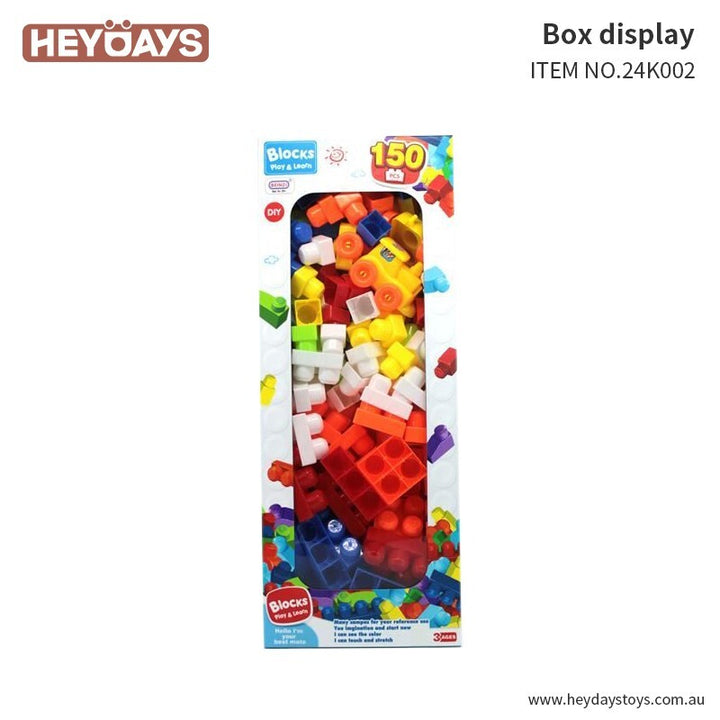DIY Big & Colourful Blocks STEM Building Toys Brick Set Gift for Kids Toddlers