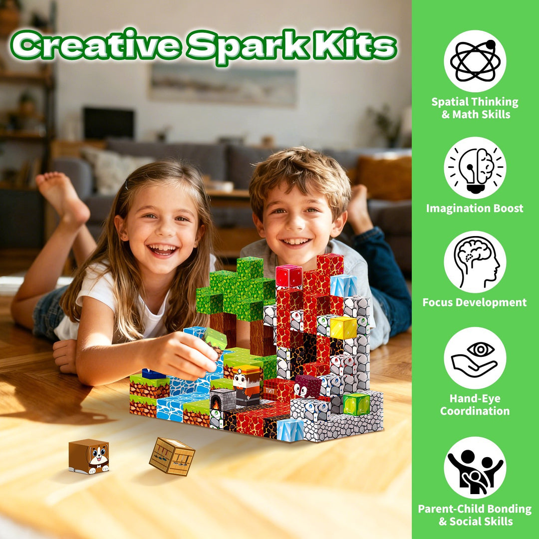 150PCS Magnetic Blocks for  Ages 3+ Magnet Building Tiles STEM Educational Toys