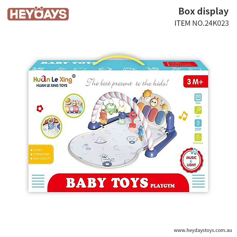 Baby Gym Tummy Time Activity Mat Kick & Play Piano Gym Toddler Newborn Infant