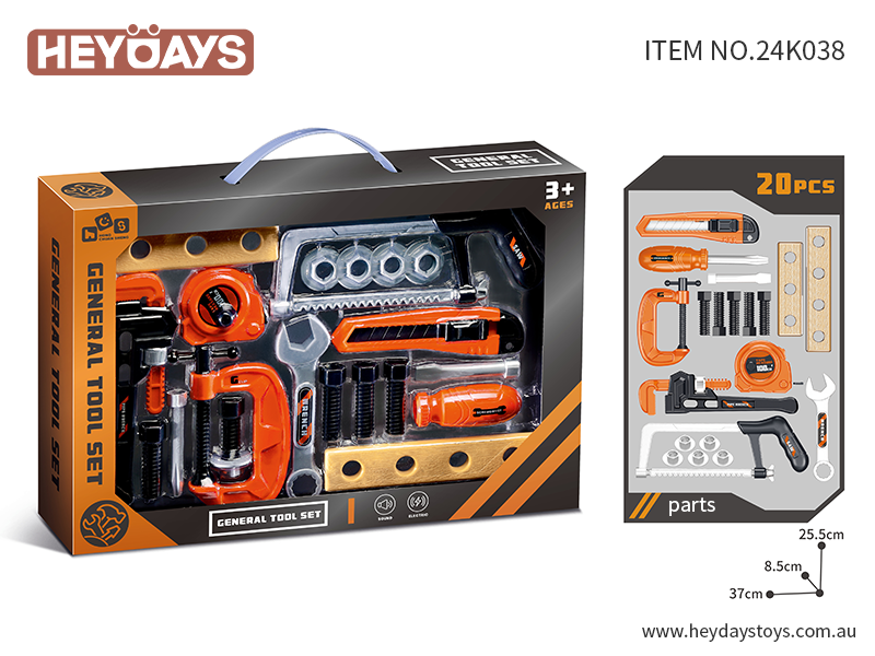 Pretend Play Role Play Toy Tool Set Construction Kit w/ Wrench Gift Toddler Kids