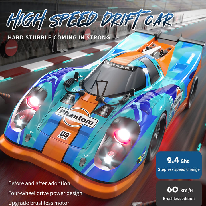 4WD Brushless RC Drift Car 60 km/h High Speed Remote Control Vehicle 1:16 Scale