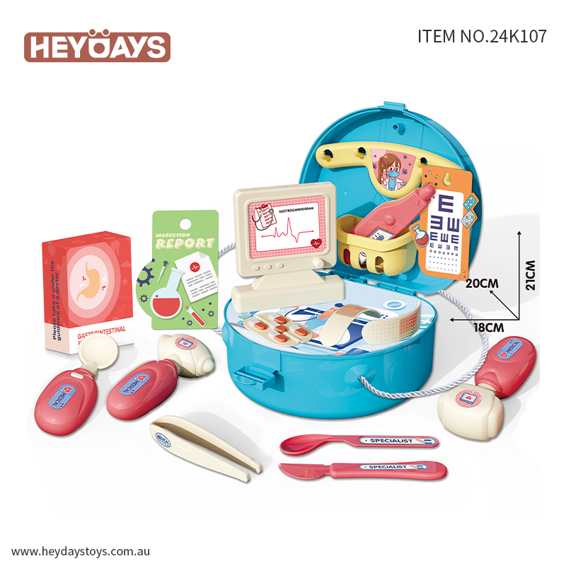 Pretend Play Doctor Kit Role Play Toy Medical Kit Playset Gift Kids Boys Girls
