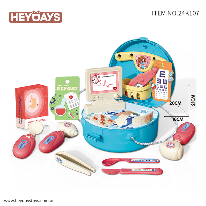 Pretend Play Doctor Kit Role Play Toy Medical Kit Playset Gift Kids Boys Girls