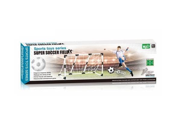 Indoor Outdoor Sports Large Soccer Goal Net with Football & Pump Gift Kids Adult