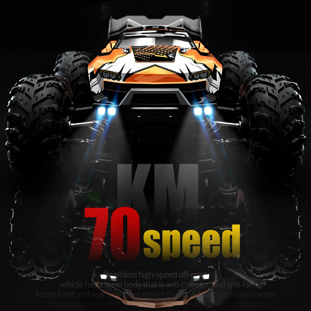 4WD Brushless RC Monster Truck 70 km/h 1:16 Scale Off-Road Remote Control Car