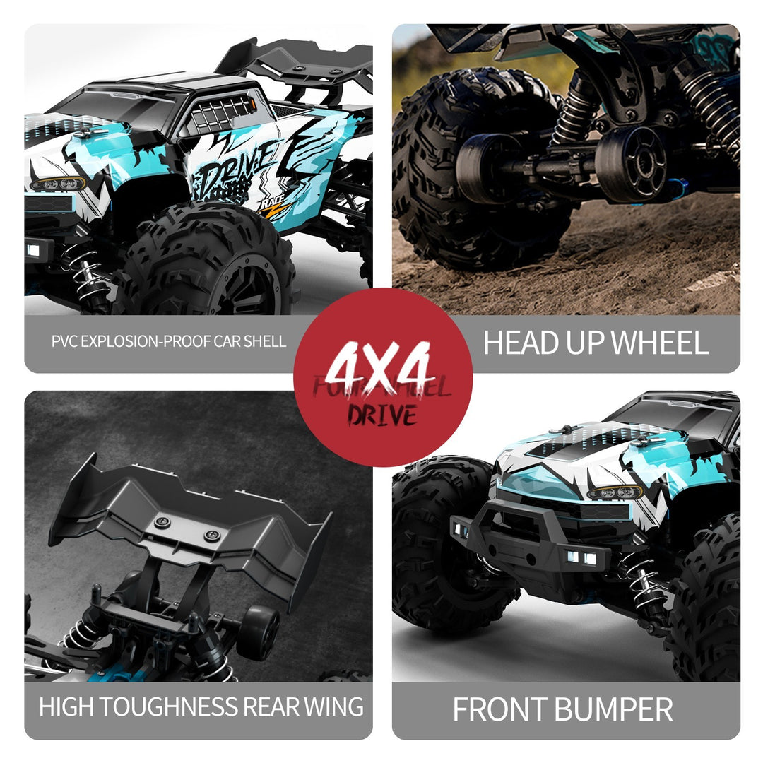 4WD Brushless RC Monster Truck 70 km/h 1:16 Scale Off-Road Remote Control Car