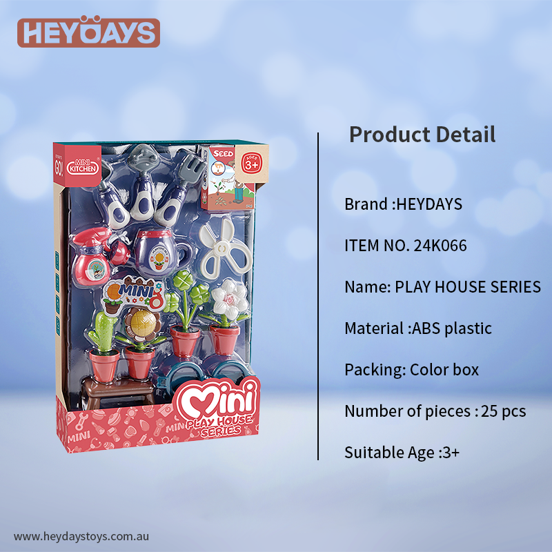 Pretend Play Gardening Tool Set Flower Planting Playset Toy Gift Kids Boys Girls