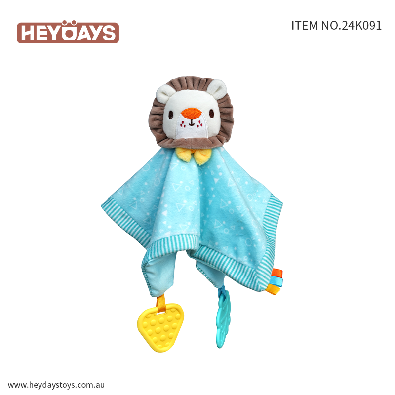 Baby Rattle Shake Bell Interactive Lion Animal Soft Plush Toy Newborn Infants