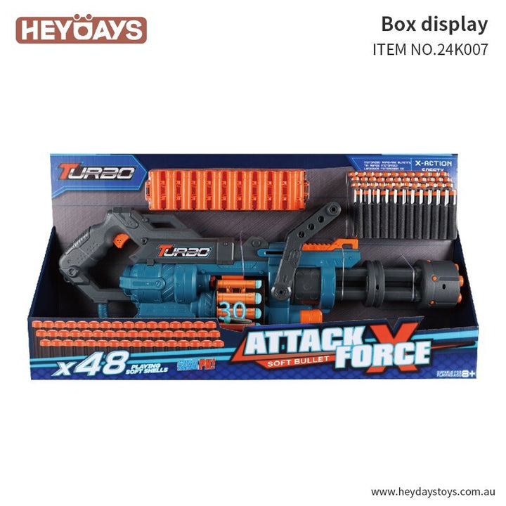 Soft Dart Blaster w/ Foam Darts Outdoor Games Toy Gift Kids Teens Adults