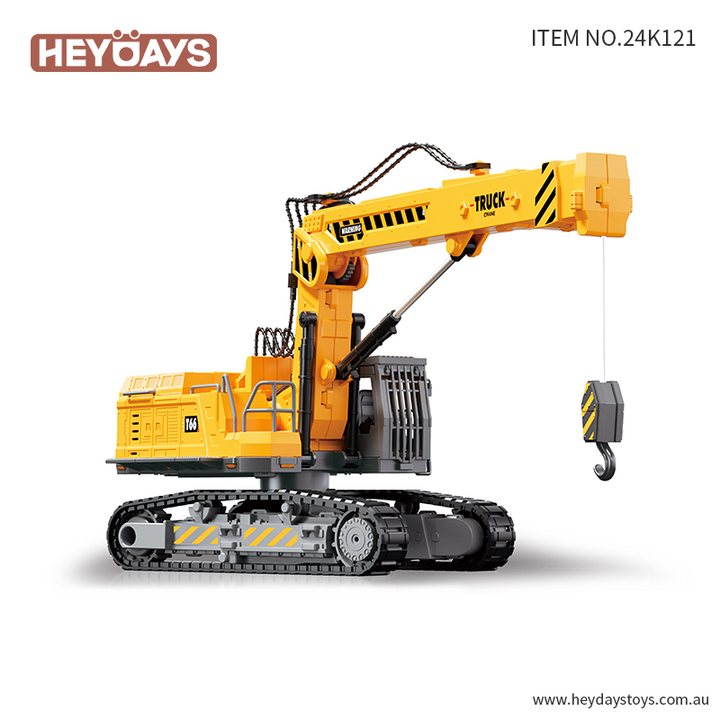 Remote Control Crane Truck Construction Vehicle Model 2.4GHz DIY STEM Toy Kids