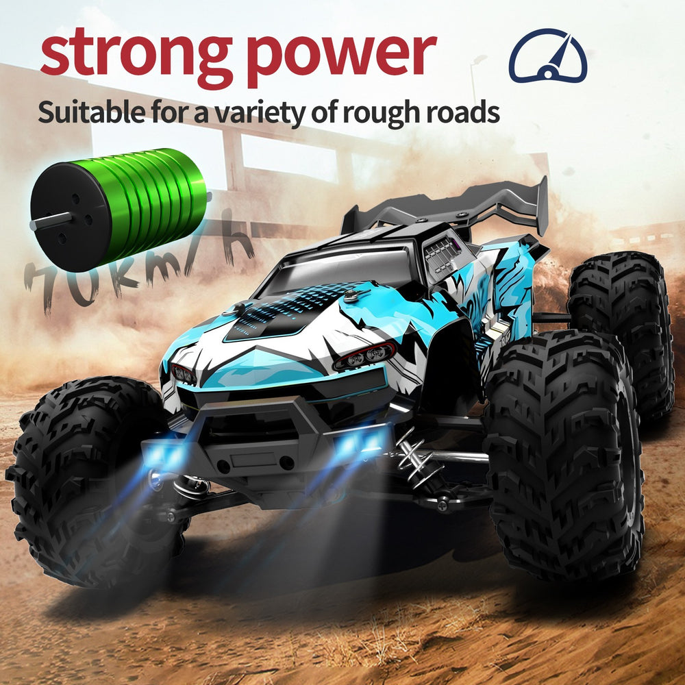 4WD Brushless RC Monster Truck 70 km/h 1:16 Scale Off-Road Remote Control Car