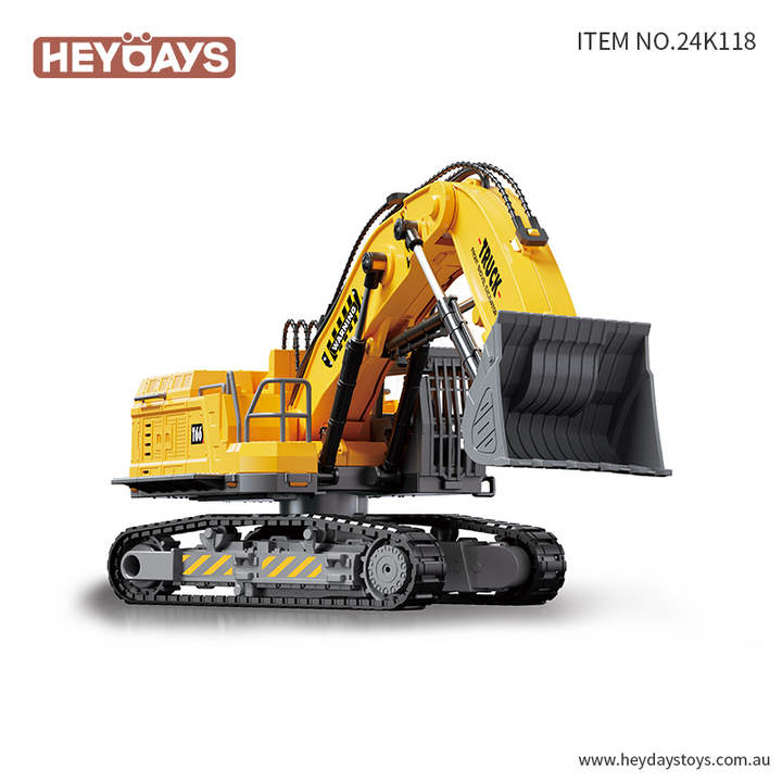 Remote Control Front Shovel Bulldozer Truck 2.4GHz DIY STEM Construction Toy Kid