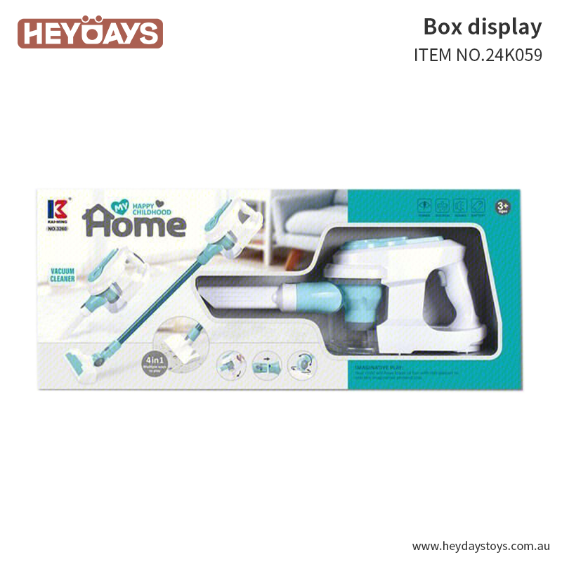 Pretend Play Cleaning Playset Vacuum Cleaner Role Play Toy Gift Kids Boys Girls