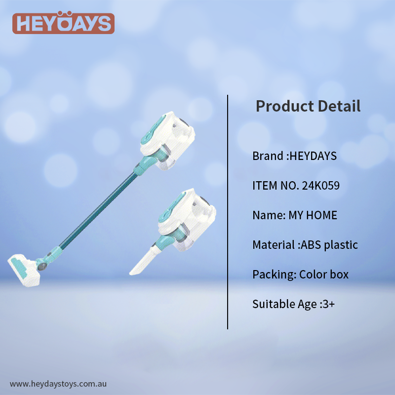 Pretend Play Cleaning Playset Vacuum Cleaner Role Play Toy Gift Kids Boys Girls