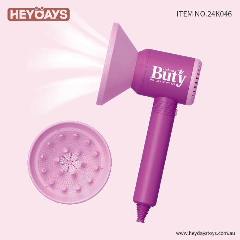 Pretend Play Hair Styling Set Hair Dryer Beauty Salon Kit Toy Gift Kids Girls