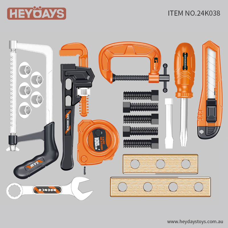 Pretend Play Role Play Toy Tool Set Construction Kit w/ Wrench Gift Toddler Kids