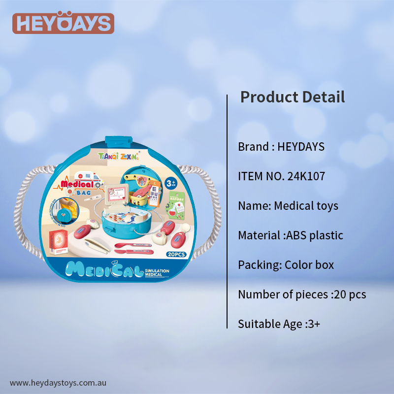 Pretend Play Doctor Kit Role Play Toy Medical Kit Playset Gift Kids Boys Girls