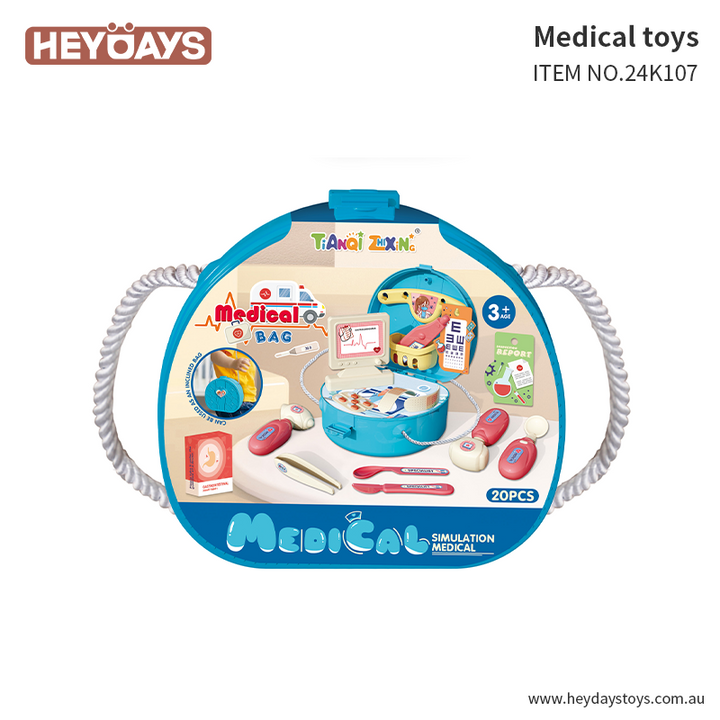Pretend Play Doctor Kit Role Play Toy Medical Kit Playset Gift Kids Boys Girls