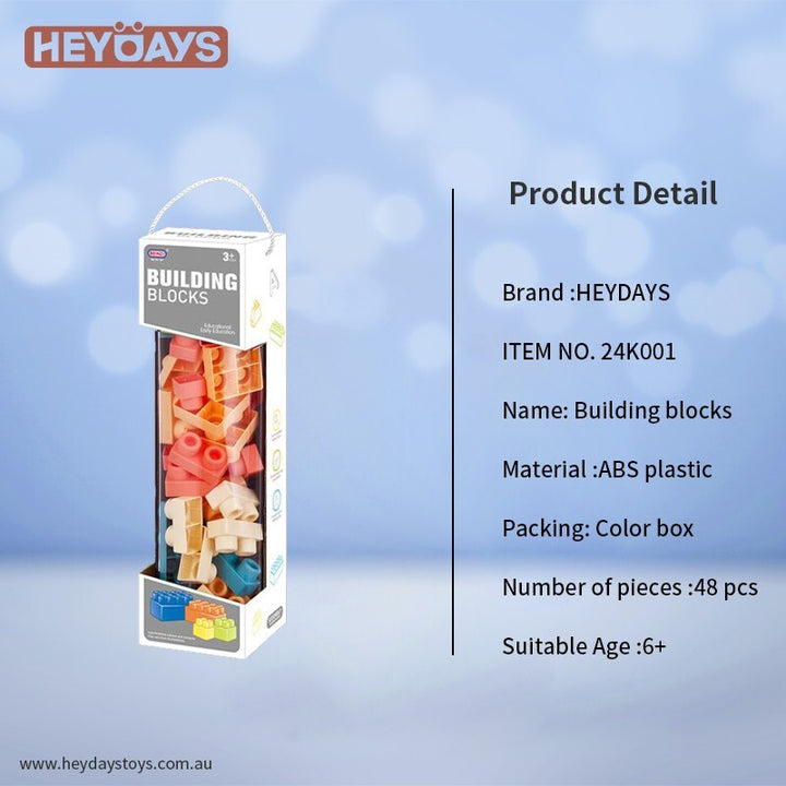 DIY Large & Colourful Blocks STEM Building Toys Brick Set Gift for Kids Toddlers