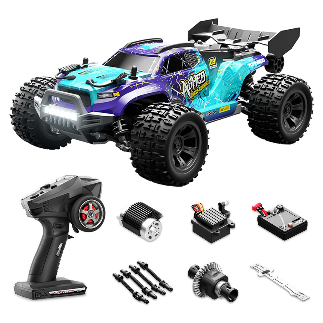 1:16 4WD High Speed RC Car 40KM/H Remote Control Off Road Truck Metal Drivetrain