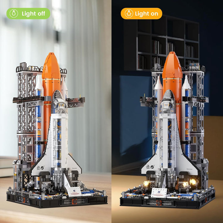 Space Shuttle Building Blocks Kit 2,226 Pcs NASA-Inspired Model STEM Space Toy