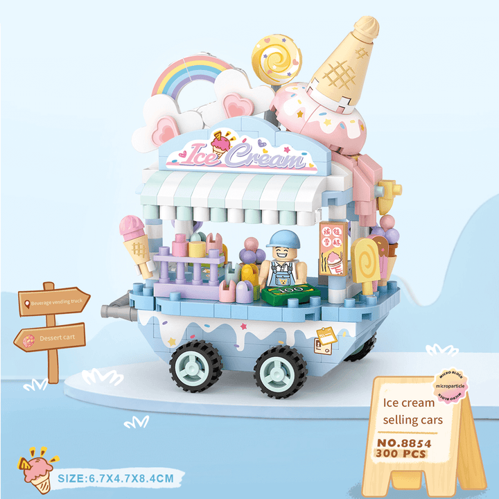 Mini Food Truck Building Kits (Set 8854-8856)