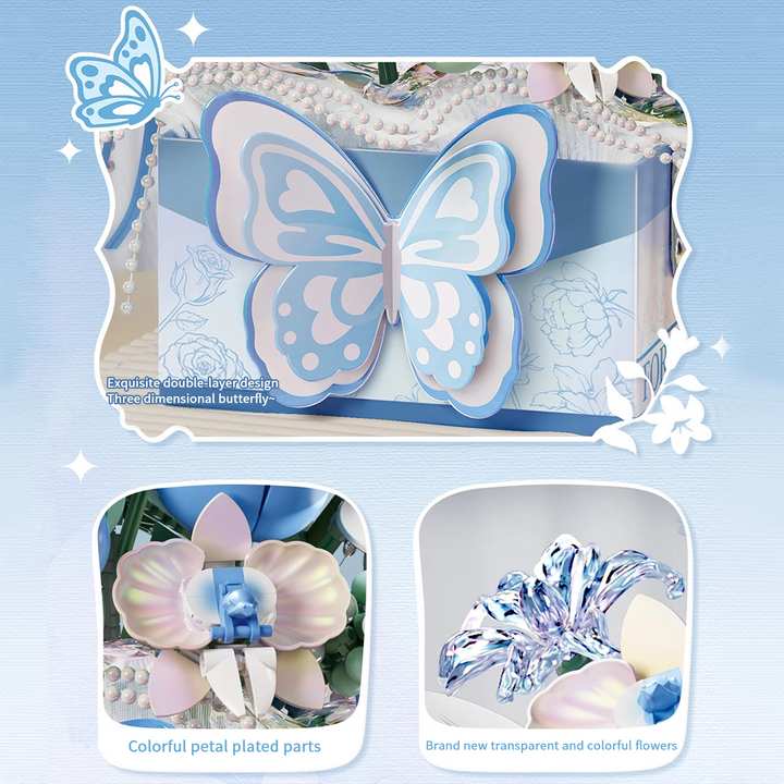 LOZ Butterfly Bouquet Gift Box (Set 1967-1968)