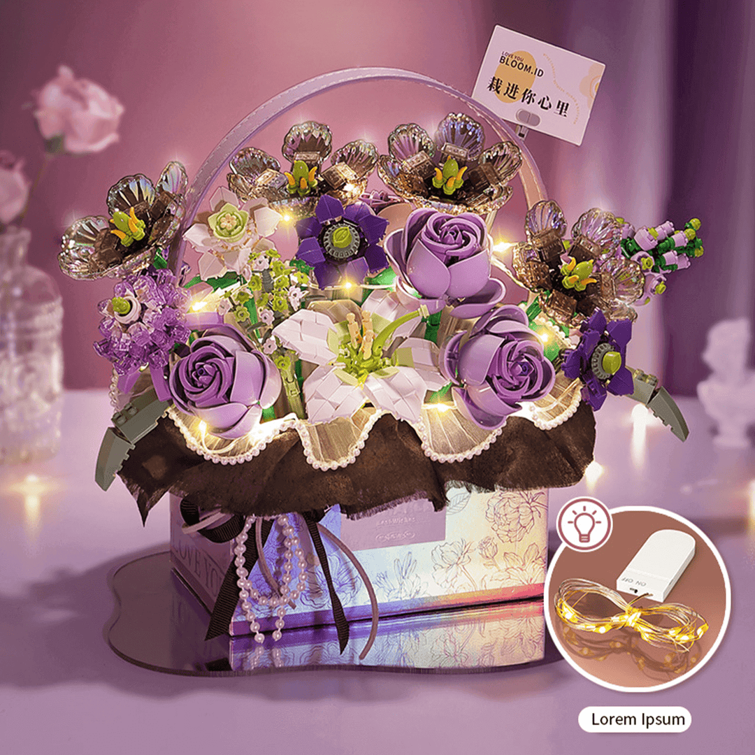 Flower Gift Box Purple (Set 1952)