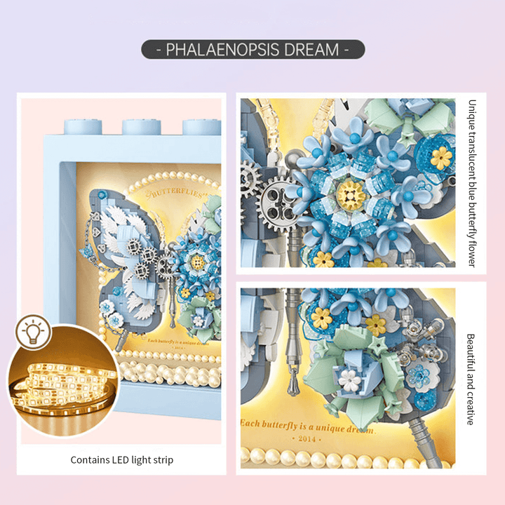 Blue Butterfly Display Frame(Set 1961)