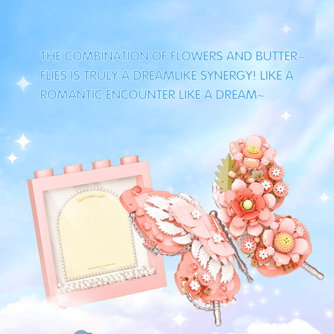 Pink Butterfly Display Frame(Set 1960)