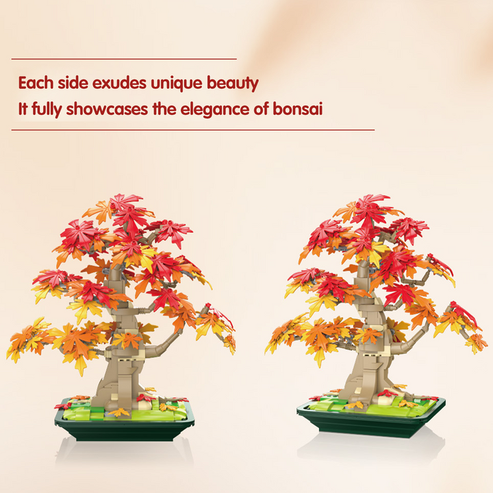 Autumn Maple Bonsai Tree Building Set Japanese Botanical Collection (Set DK025)