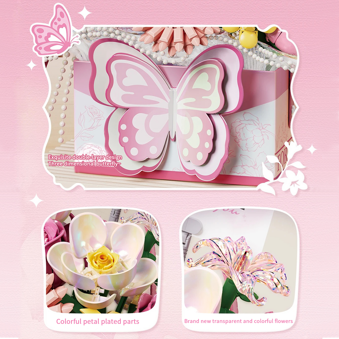 LOZ Butterfly Bouquet Gift Box (Set 1967-1968)