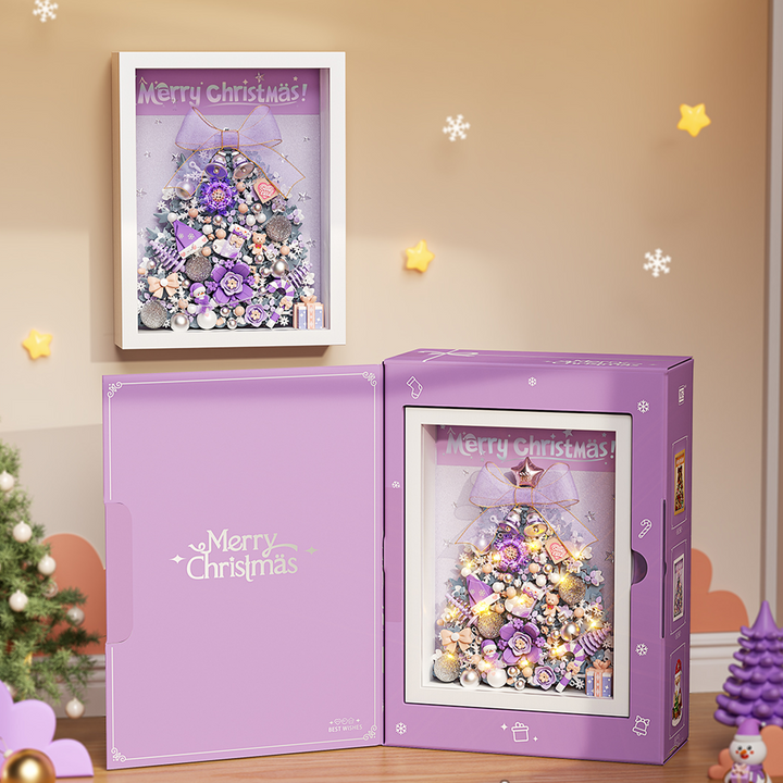Purple Christmas Tree Photo Frame(set 1963)