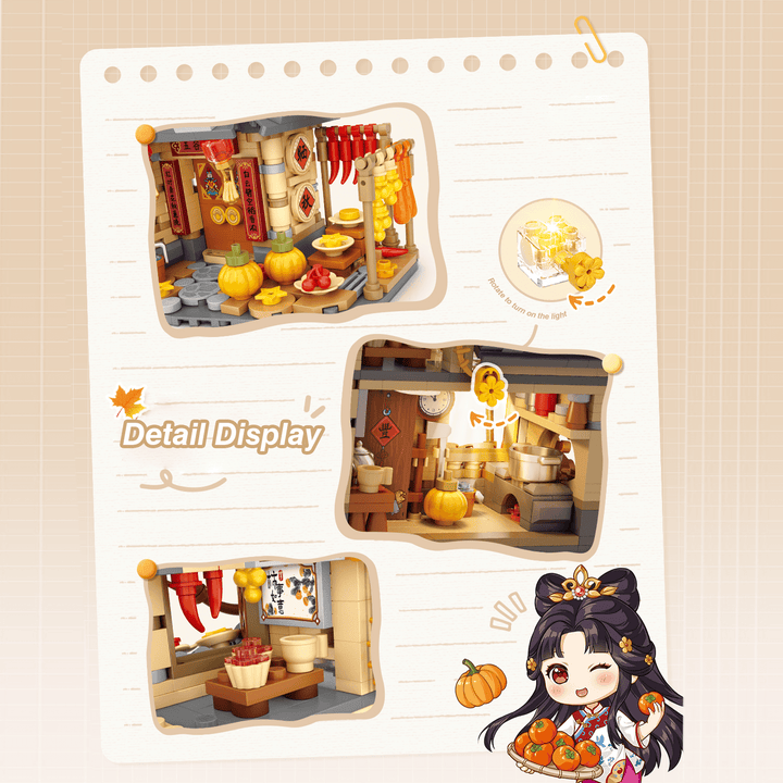 Autumn sun cabin(Set 1379)