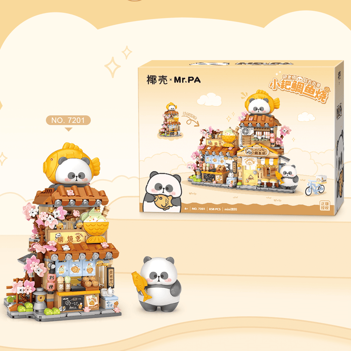 Coconut x Mr.PA Taiyaki Panda Shop(Set 7201)