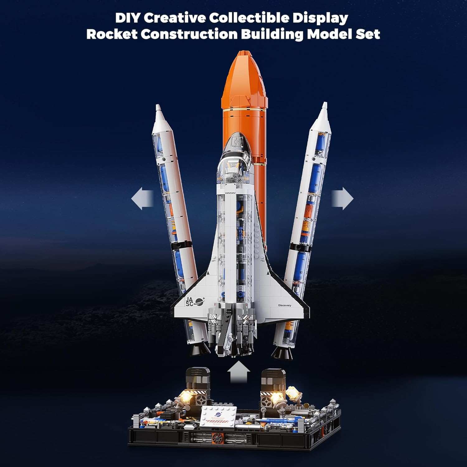 FC★SPACE SHUTTLE PROJECT 海外版(国内本体動作不可) NASA-Inspired Space Shuttle Toy Building Blocks Kit – Heydaystoys