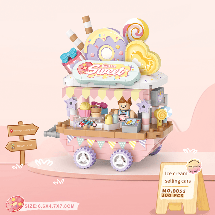 Mini Food Truck Building Kits (Set 8854-8856)