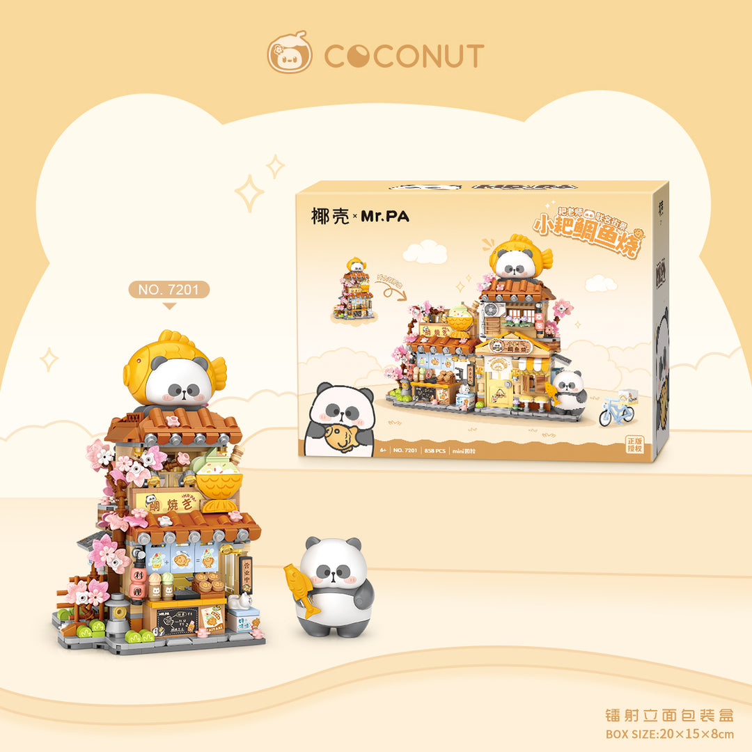 Coconut x Mr.PA Taiyaki Panda Shop(Set 7201)