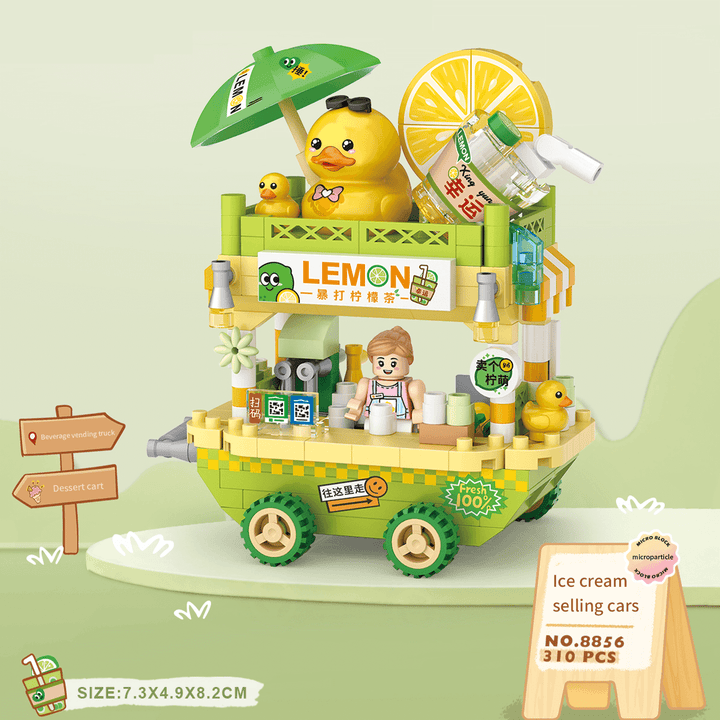 Mini Food Truck Building Kits (Set 8854-8856)