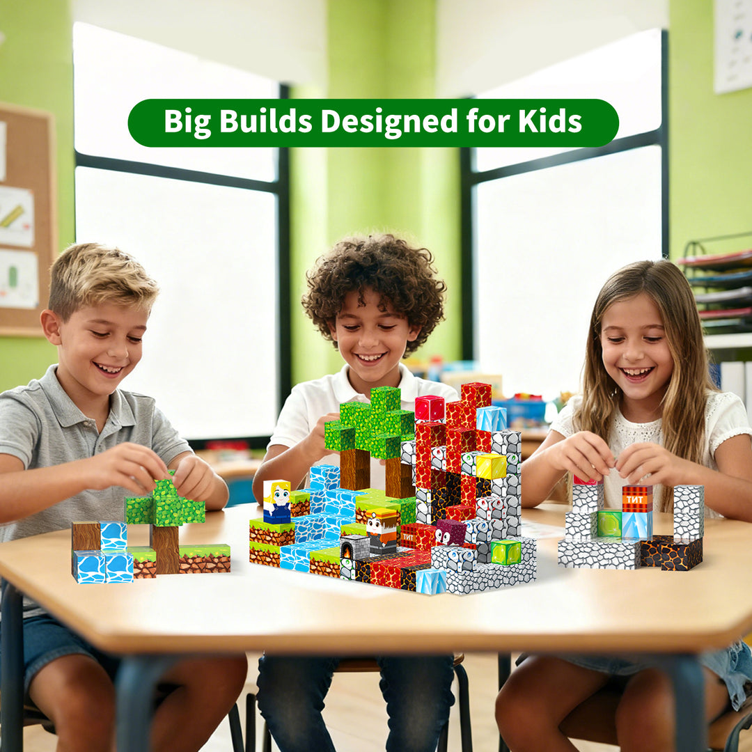 150PCS Magnetic Blocks for  Ages 3+ (Set BQL300A)