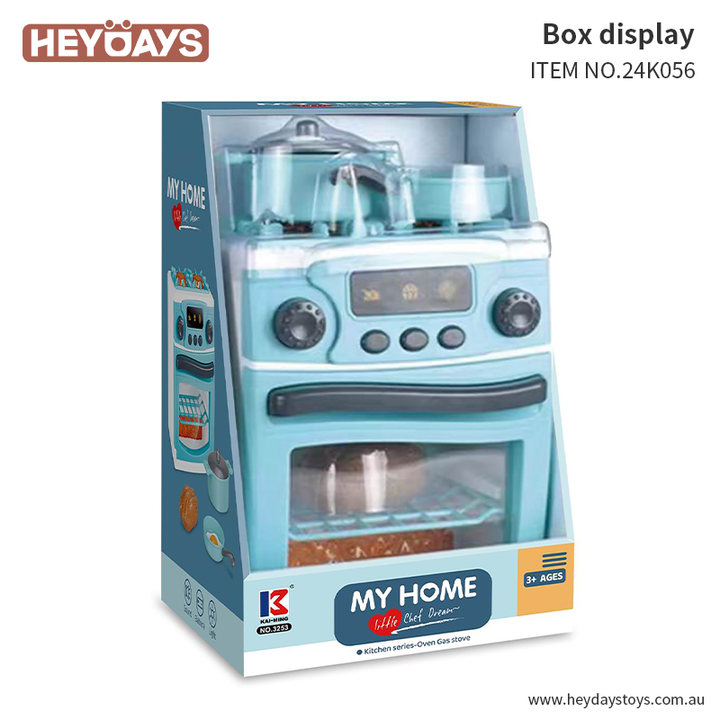 Pretend Play Oven Toy with Knobs & Baking Tray (K056)