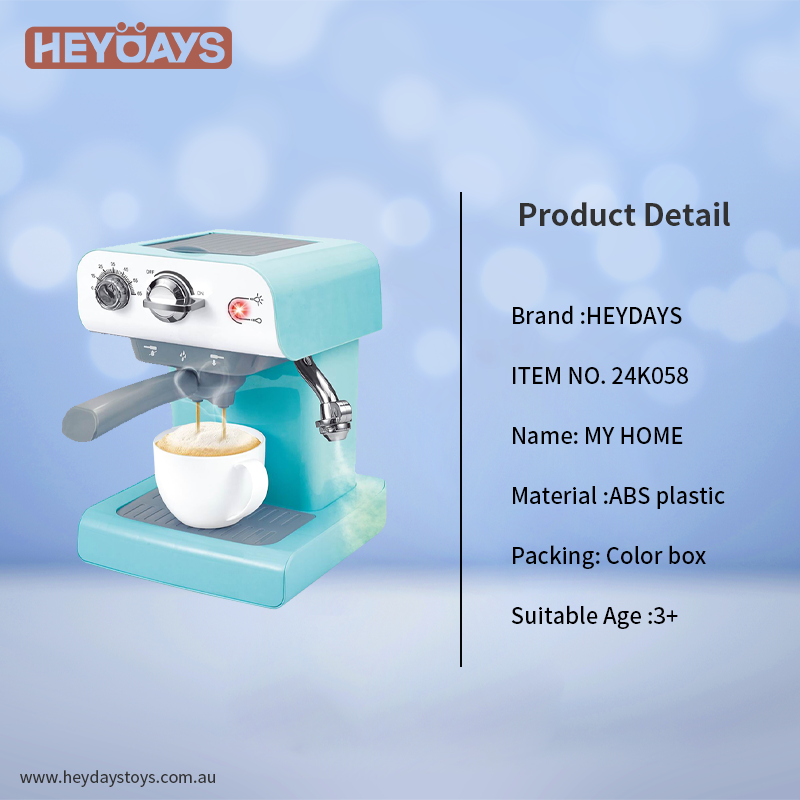 Pretend Play Coffee Maker Playset Toy with Knobs & Coffee Cup (K058)