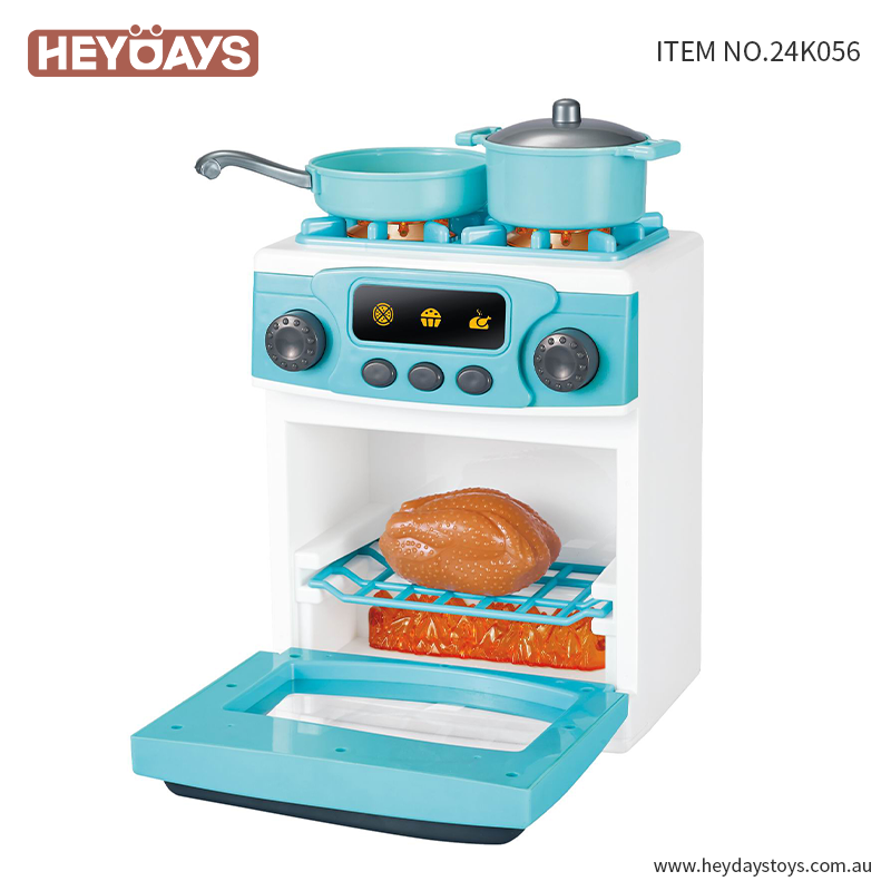 Pretend Play Oven Toy with Knobs & Baking Tray (K056)
