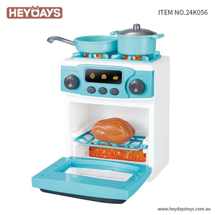 Pretend Play Oven Toy with Knobs & Baking Tray (K056)