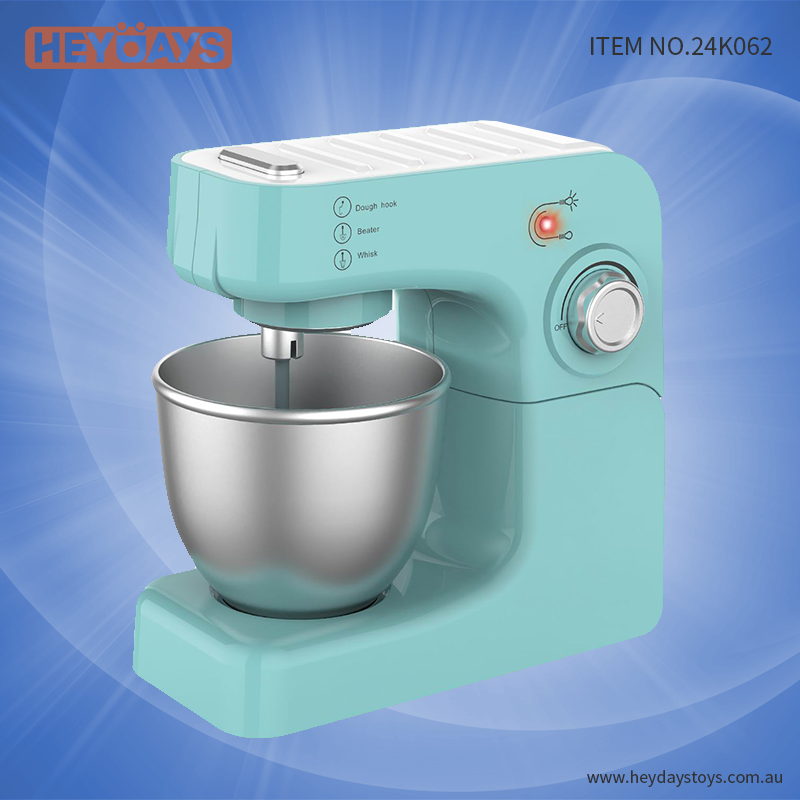 Pretend Play Stand Mixer Playset Toy with Rotating Bowl (K062)